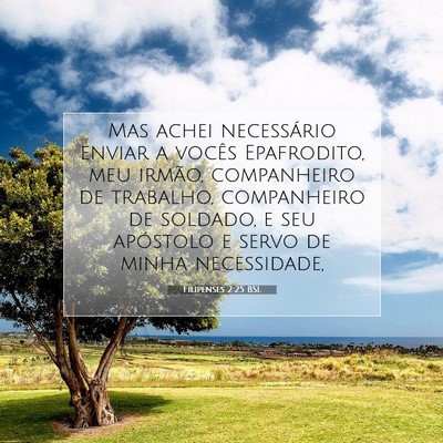 Picture 07 - Filipenses 2:25 BSL - Mas achei necessário enviar a vocês Epafrodito, - Bible Verse Picture