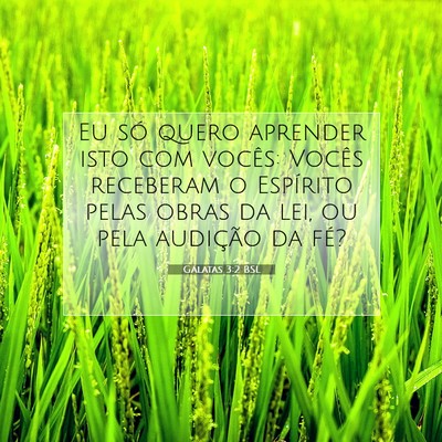 Picture 07 - Gálatas 3:2 BSL - Eu só quero aprender isto com vocês: Vocês - Bible Verse Picture