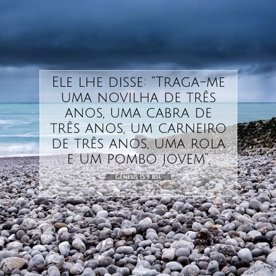 Picture 07 - Gênesis 15:9 BSL - Ele lhe disse: “Traga-me uma novilha de três - Bible Verse Picture