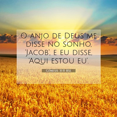Picture 07 - Gênesis 31:11 BSL - O anjo de Deus me disse no sonho, 'Jacob', e eu - Bible Verse Picture