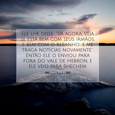 Picture 07 - Gênesis 37:14 BSL - Ele lhe disse: “Vá agora, veja se está bem - Bible Verse Picture