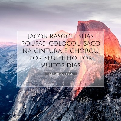 Picture 07 - Gênesis 37:34 BSL - Jacob rasgou suas roupas, colocou saco na cintura - Bible Verse Picture