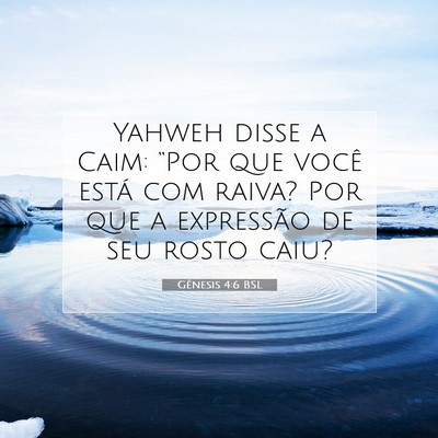 Picture 07 - Gênesis 4:6 BSL - Yahweh disse a Caim: “Por que você está com - Bible Verse Picture