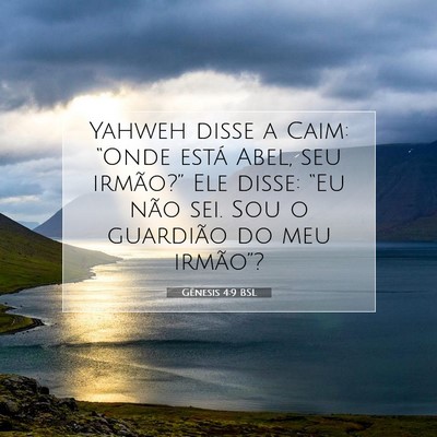 Picture 07 - Gênesis 4:9 BSL - Yahweh disse a Caim: “Onde está Abel, seu - Bible Verse Picture