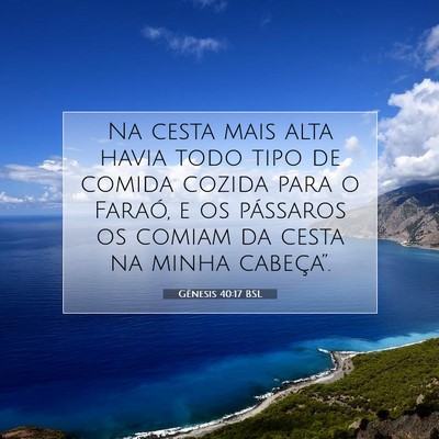 Picture 07 - Gênesis 40:17 BSL - Na cesta mais alta havia todo tipo de comida - Bible Verse Picture