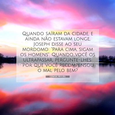 Picture 07 - Gênesis 44:4 BSL - Quando saíram da cidade, e ainda não estavam - Bible Verse Picture