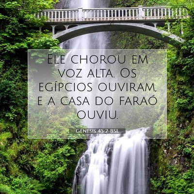 Picture 07 - Gênesis 45:2 BSL - Ele chorou em voz alta. Os egípcios ouviram, e a - Bible Verse Picture