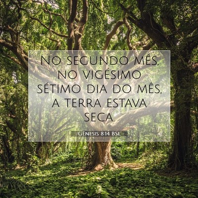 Picture 07 - Gênesis 8:14 BSL - No segundo mês, no vigésimo sétimo dia do - Bible Verse Picture