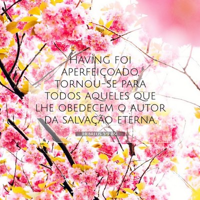 Picture 07 - Hebreus 5:9 BSL - Having foi aperfeiçoado, tornou-se para todos - Bible Verse Picture