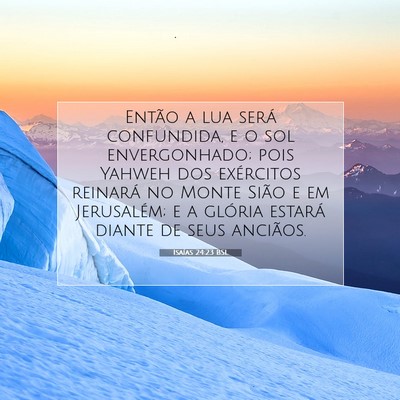 Picture 07 - Isaías 24:23 BSL - Então a lua será confundida, e o sol - Bible Verse Picture
