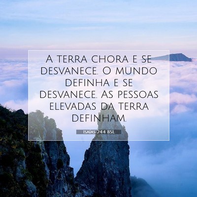 Picture 07 - Isaías 24:4 BSL - A terra chora e se desvanece. O mundo definha e - Bible Verse Picture