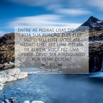 Picture 07 - Isaías 57:6 BSL - Entre as pedras lisas do vale está sua porção. - Bible Verse Picture