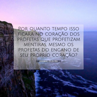 Picture 07 - Jeremias 23:26 BSL - Por quanto tempo isso ficará no coração dos - Bible Verse Picture