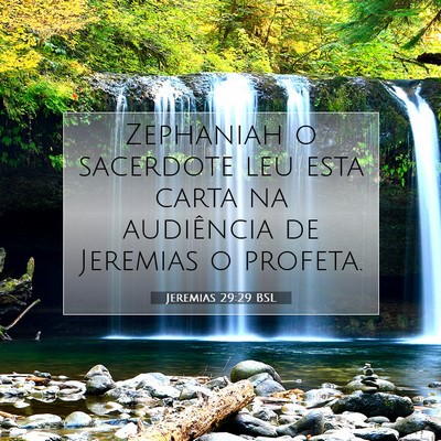 Picture 07 - Jeremias 29:29 BSL - Zephaniah o sacerdote leu esta carta na - Bible Verse Picture