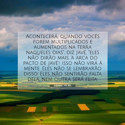 Picture 07 - Jeremias 3:16 BSL - Acontecerá, quando vocês forem multiplicados e - Bible Verse Picture