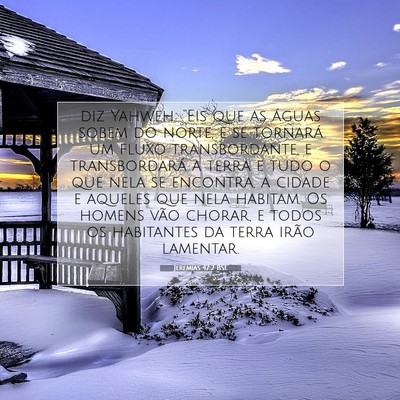 Picture 07 - Jeremias 47:2 BSL - diz Yahweh: “Eis que as águas sobem do norte, - Bible Verse Picture