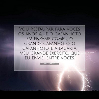 Picture 07 - Joel 2:25 BSL - Vou restaurar para vocês os anos que o gafanhoto - Bible Verse Picture