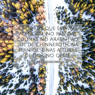 Picture 07 - Joshua 11:2 BSL - e aos reis que estavam ao norte, no país das - Bible Verse Picture