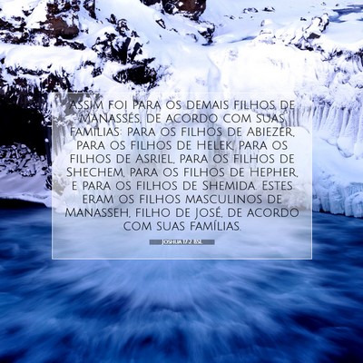 Picture 07 - Joshua 17:2 BSL - Assim foi para os demais filhos de Manassés, de - Bible Verse Picture