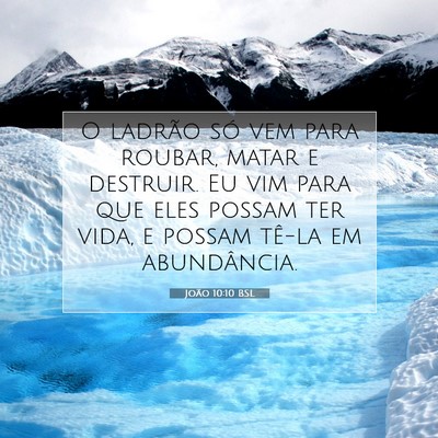 Picture 07 - João 10:10 BSL - O ladrão só vem para roubar, matar e destruir. - Bible Verse Picture