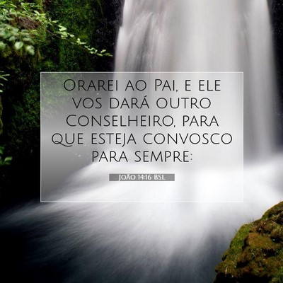 Picture 07 - João 14:16 BSL - Orarei ao Pai, e ele vos dará outro Conselheiro, - Bible Verse Picture