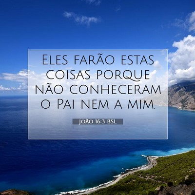 Picture 07 - João 16:3 BSL - Eles farão estas coisas porque não conheceram o - Bible Verse Picture