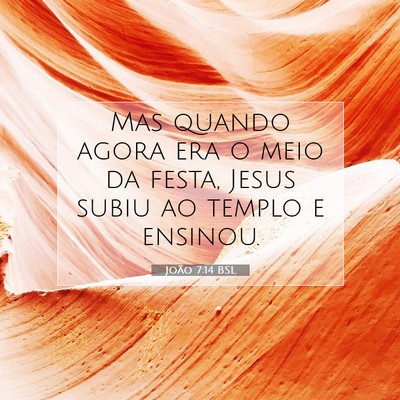 Picture 07 - João 7:14 BSL - Mas quando agora era o meio da festa, Jesus subiu - Bible Verse Picture