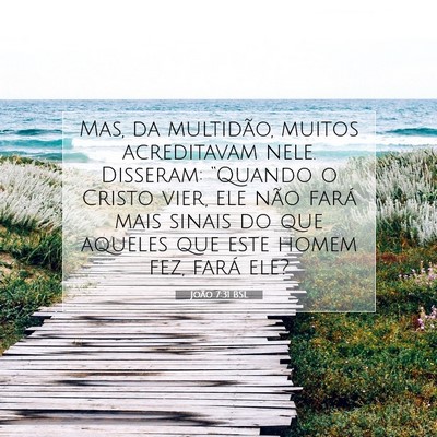 Picture 07 - João 7:31 BSL - Mas, da multidão, muitos acreditavam nele. - Bible Verse Picture