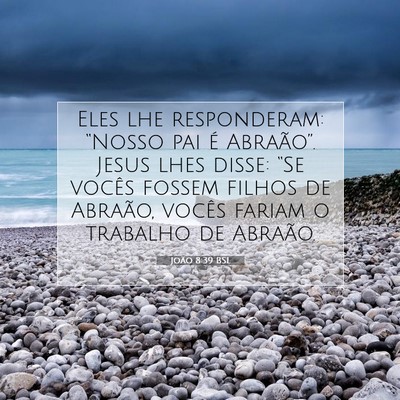 Picture 07 - João 8:39 BSL - Eles lhe responderam: “Nosso pai é Abraão”. - Bible Verse Picture