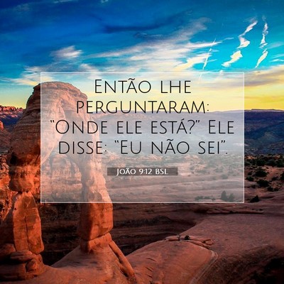 Picture 07 - João 9:12 BSL - Então lhe perguntaram: “Onde ele está?” Ele - Bible Verse Picture