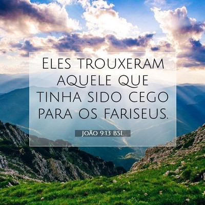 Picture 07 - João 9:13 BSL - Eles trouxeram aquele que tinha sido cego para os - Bible Verse Picture