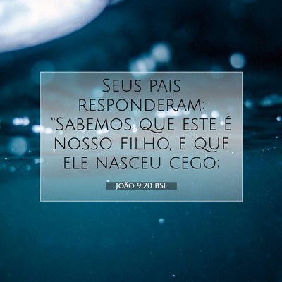 Picture 07 - João 9:20 BSL - Seus pais responderam: “Sabemos que este é - Bible Verse Picture