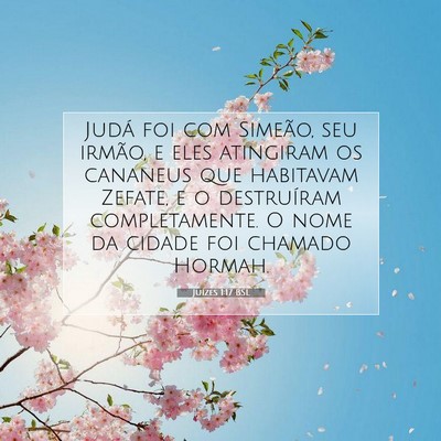 Picture 07 - Juízes 1:17 BSL - Judá foi com Simeão, seu irmão, e eles - Bible Verse Picture