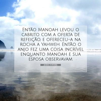 Picture 07 - Juízes 13:19 BSL - Então Manoah levou o cabrito com a oferta de - Bible Verse Picture
