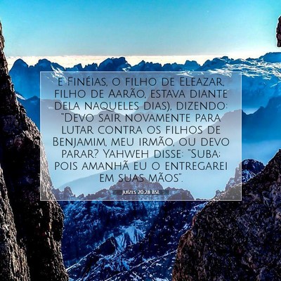 Picture 07 - Juízes 20:28 BSL - e Finéias, o filho de Eleazar, filho de Aarão, - Bible Verse Picture