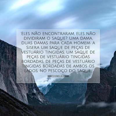 Picture 07 - Juízes 5:30 BSL - 'Eles não encontraram, eles não dividiram o - Bible Verse Picture