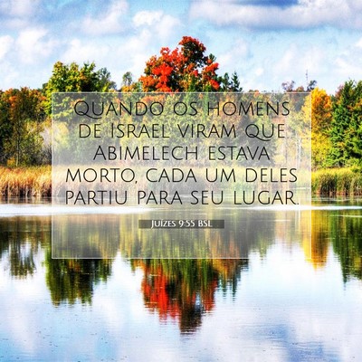 Picture 07 - Juízes 9:55 BSL - Quando os homens de Israel viram que Abimelech - Bible Verse Picture
