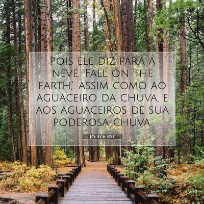 Picture 07 - Jó 37:6 BSL - Pois ele diz para a neve, 'Fall on the earth,'. - Bible Verse Picture
