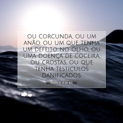 Picture 07 - Levítico 21:20 BSL - ou corcunda, ou um anão, ou um que tenha um - Bible Verse Picture