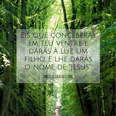 Picture 07 - Lucas 1:31 BSL - Eis que conceberás em teu ventre e darás à luz - Bible Verse Picture
