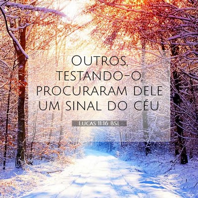 Picture 07 - Lucas 11:16 BSL - Outros, testando-o, procuraram dele um sinal do - Bible Verse Picture