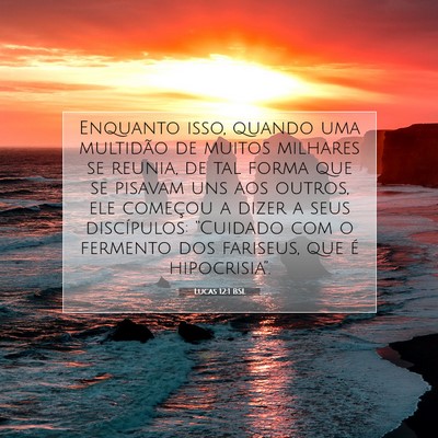 Picture 07 - Lucas 12:1 BSL - Enquanto isso, quando uma multidão de muitos - Bible Verse Picture