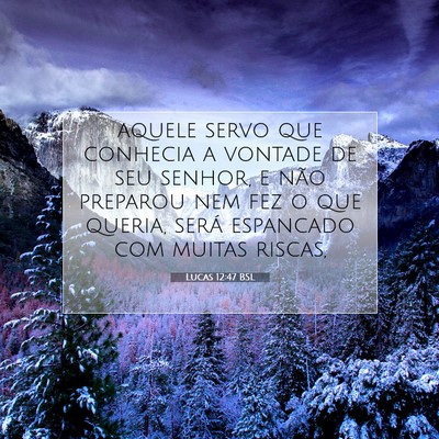 Picture 07 - Lucas 12:47 BSL - aquele servo que conhecia a vontade de seu - Bible Verse Picture