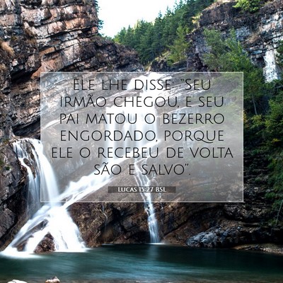 Picture 07 - Lucas 15:27 BSL - Ele lhe disse: “Seu irmão chegou, e seu pai - Bible Verse Picture