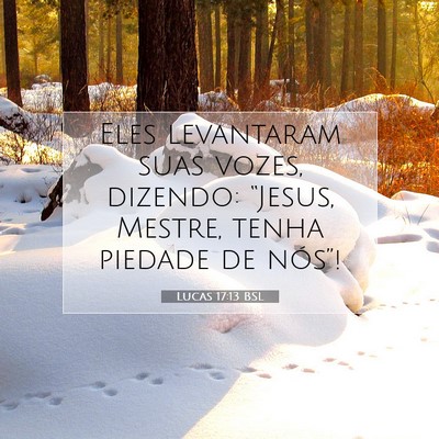 Picture 07 - Lucas 17:13 BSL - Eles levantaram suas vozes, dizendo: “Jesus, - Bible Verse Picture