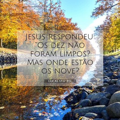 Picture 07 - Lucas 17:17 BSL - Jesus respondeu: “Os dez não foram limpos? Mas - Bible Verse Picture