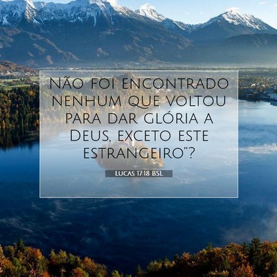 Picture 07 - Lucas 17:18 BSL - Não foi encontrado nenhum que voltou para dar - Bible Verse Picture