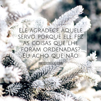 Picture 07 - Lucas 17:9 BSL - Ele agradece àquele servo porque ele fez as - Bible Verse Picture