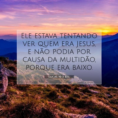 Picture 07 - Lucas 19:3 BSL - Ele estava tentando ver quem era Jesus, e não - Bible Verse Picture