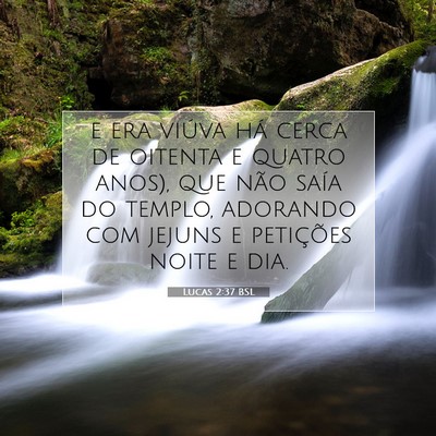 Picture 07 - Lucas 2:37 BSL - e era viúva há cerca de oitenta e quatro anos), - Bible Verse Picture